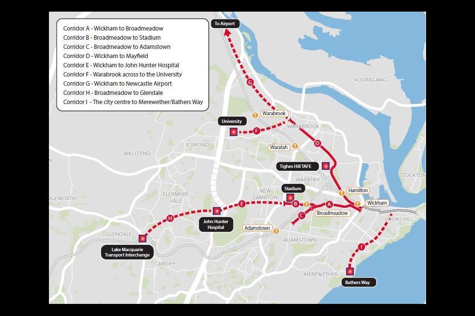Newcastle light rail options published News Railway Gazette International